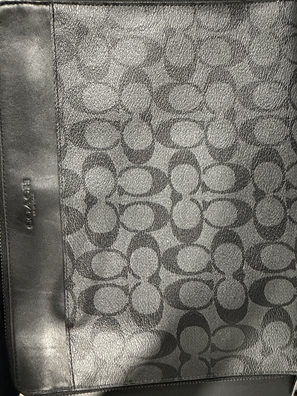 Coach second bag black & gray f32654 - Picture 7 of 9